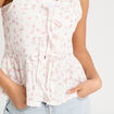 Blouse nouée blanc femme