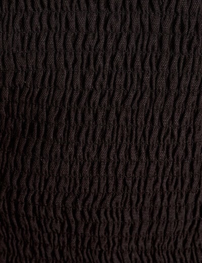 Bustier cintré boutons noir femme