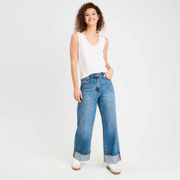 Débardeur sans manches ecru femme