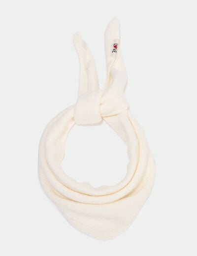 Foulard fluide ivoire femme