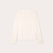 Blouse manches longues satin ecru femme