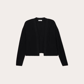 Gilet manches longues noir femme