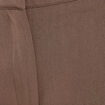 Pantalon large taille haute taupe femme