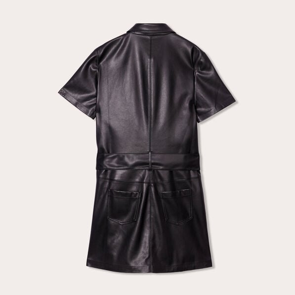 robe moulante simili cuir noir femme Robe moulante simili cuir noir femme