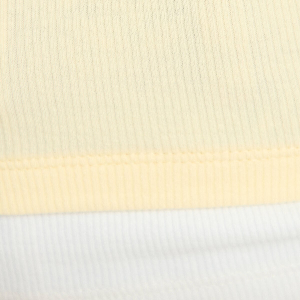 D&eacute;bardeur ajust&eacute; col rond jaune pastel femme