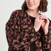 Veste matelassée marron cognac femme