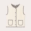 Gilet sans manches ecru femme