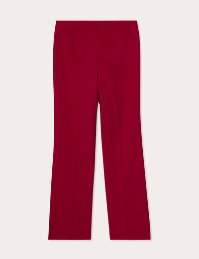 Pantalon flare rouge femme