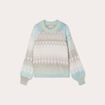 Pull manches longues vert pastel femme