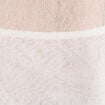 Top transparent col rond manches longues ecru femme