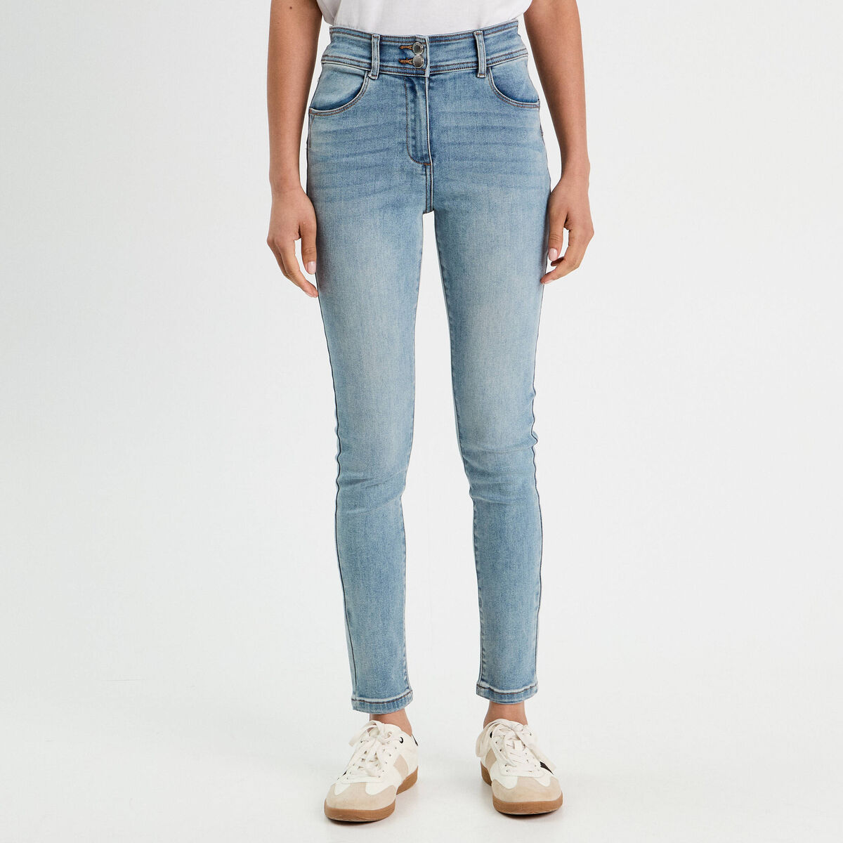 Jeans slim push up denim double stone femme