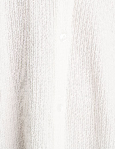 Chemise broderie anglaise ecru femme