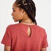 T-shirt manches courtes vieux rose femme
