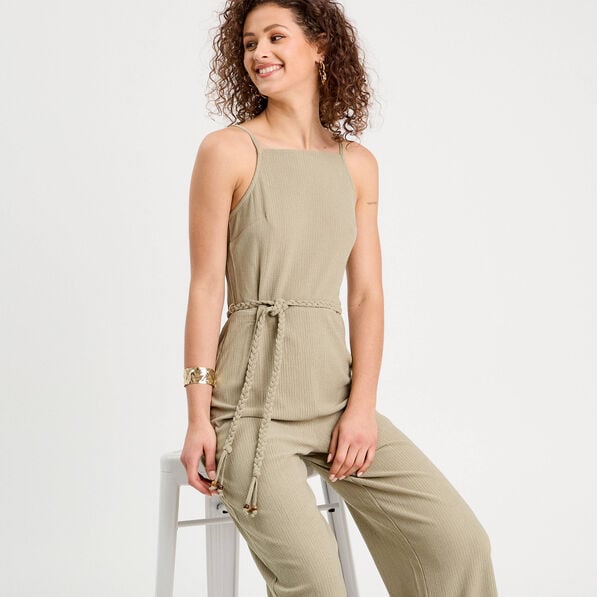 combinaison pantalon bretelles vert kaki femme Combinaison pantalon bretelles vert kaki femme