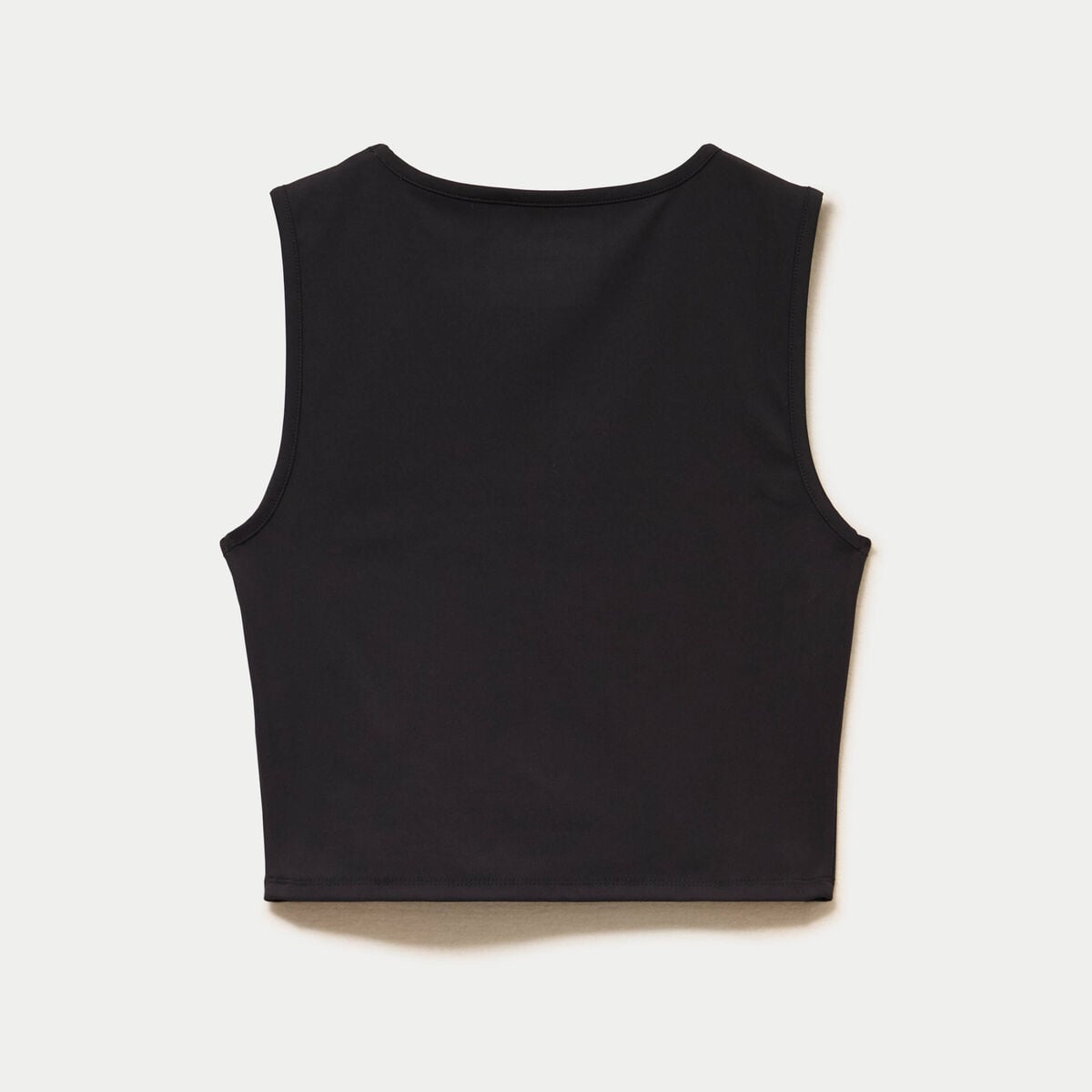 D&eacute;bardeur col rond activewear noir femme