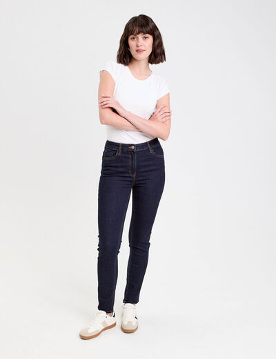 Jeans slim 5 poches denim brut femme