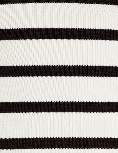 T-shirt manches courtes col polo blanc femme