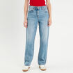 Jeans droit 5 poches denim double stone femme