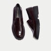 Mocassins bordeaux femme