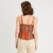 Débardeur bretelles fines terracotta femme