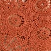 Pull ajouré effet crochet terracotta femme