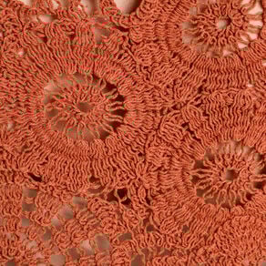pull ajoure effet crochet terracotta femme Pull ajouré effet crochet terracotta femme