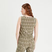 Gilet sans manches denim snow gris femme