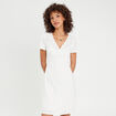 Robe empire évasée ecru femme