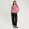Blouse manches longues vieux rose femme