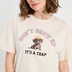 T-shirt manches courtes ecru femme