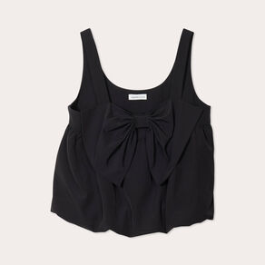 blouse effet boule et noeud noir femme Blouse effet boule et noeud noir femme