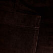 Pantalon bootcut taille haute velours marron fonc&eacute; femme