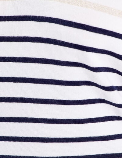 Pull avec boutons ecru femme