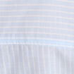 Chemise droite courte en coton bleu femme