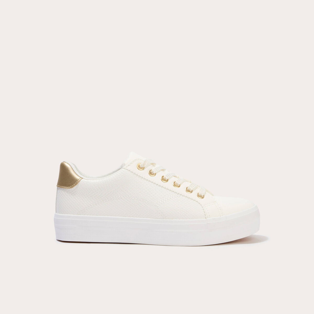 Basket ecru femme