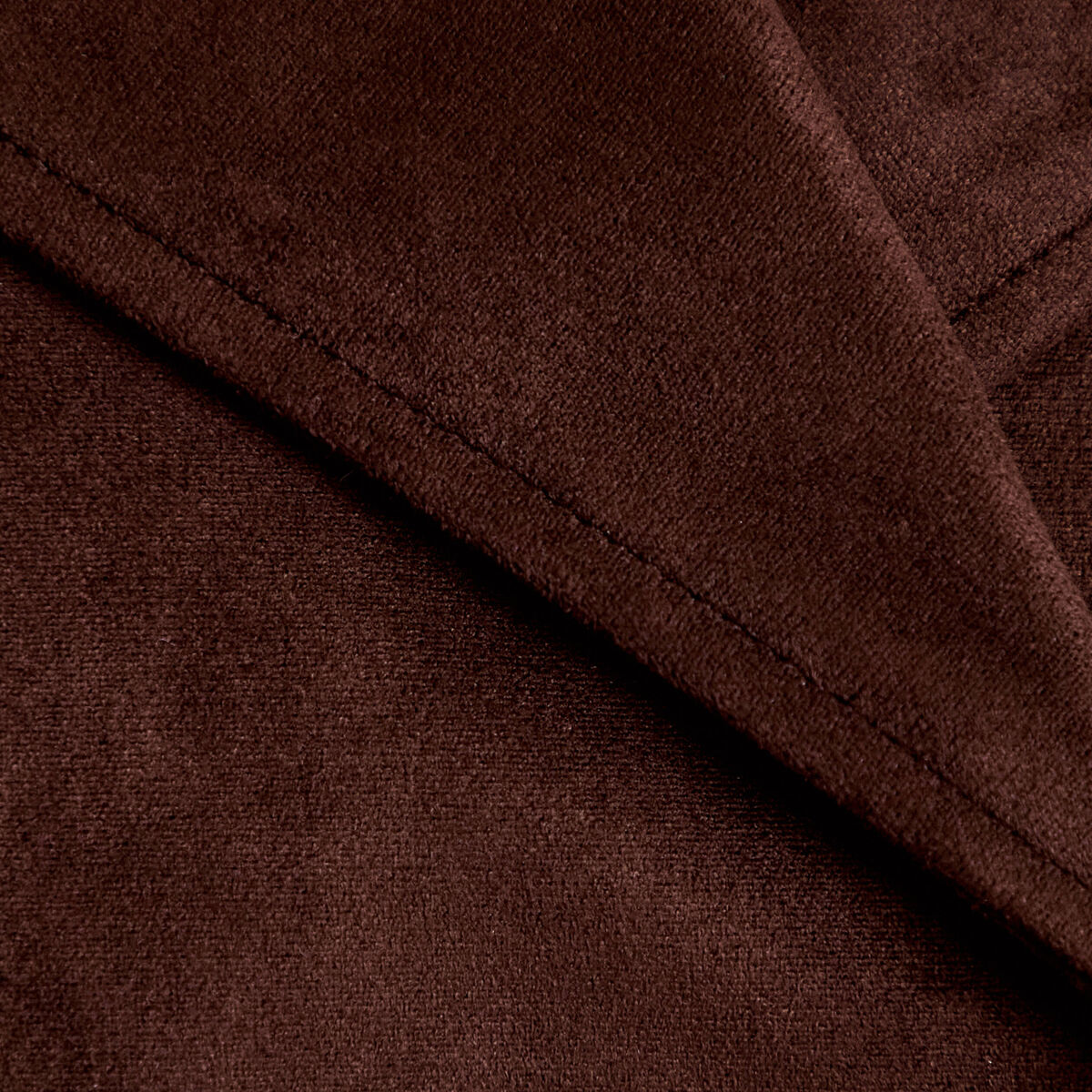 Trench droit manches longues aspect daim marron chocolat femme