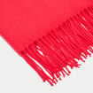 &Eacute;charpe &agrave; franges rouge femme