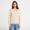 Pull col bateau sable femme