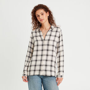 chemise manches longues ecru femme Chemise manches longues ecru femme