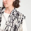 Gilet matelassé sans manches noir femme