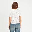 T-shirt manches courtes blanc femme