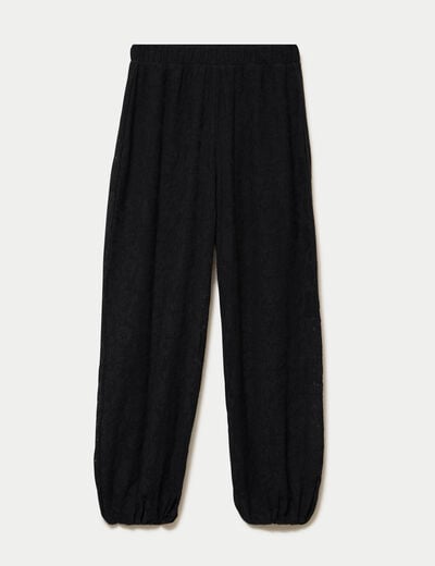 Pantalon bootcut taille standard noir femme