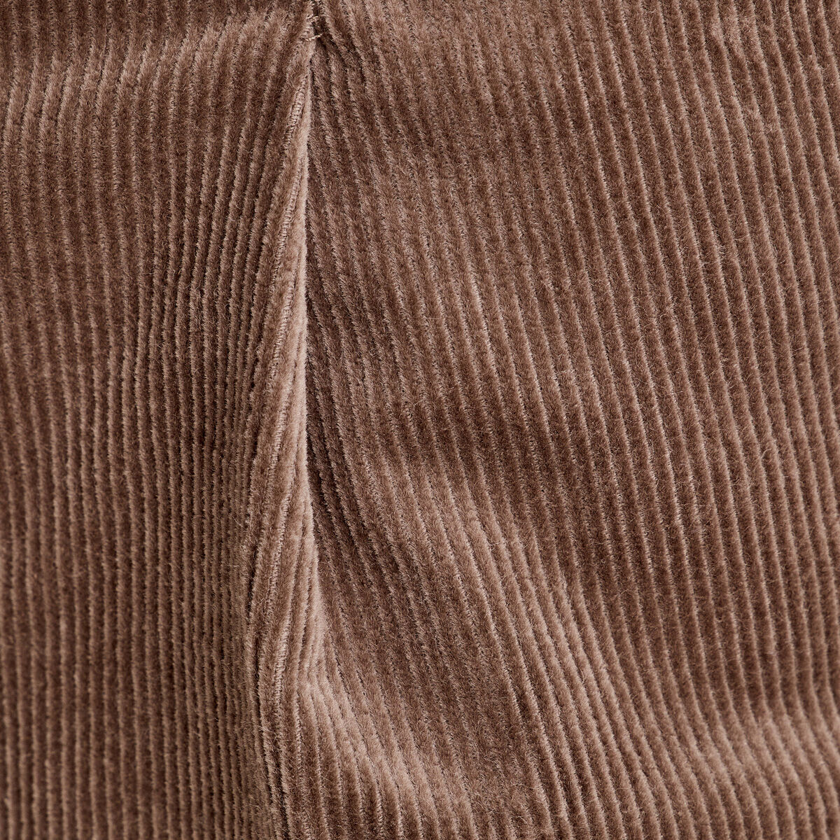 Short paperbag velours taupe femme