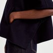 Poncho col am&eacute;ricain bleu marine femme