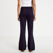 Pantalon bootcut taille standard bleu marine femme