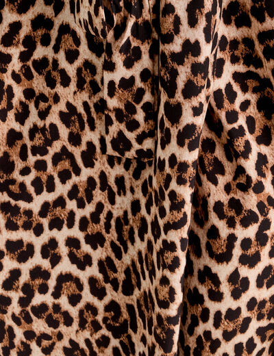 Robe longue évasée ceinturée noir femme