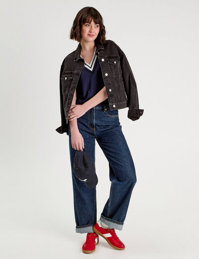 Débardeur sans manches bleu marine femme