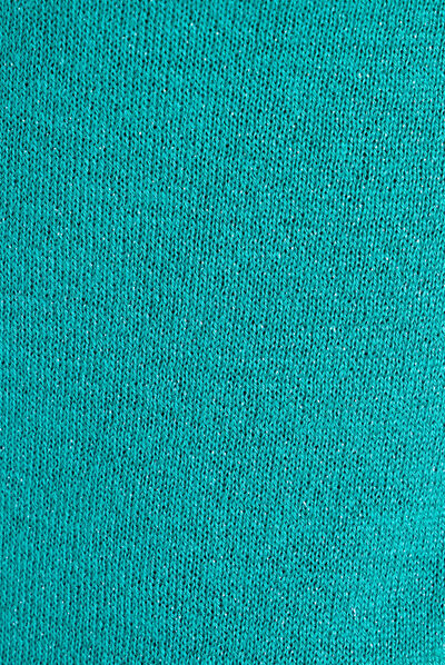 Pull col en V dos ouvert vert femme