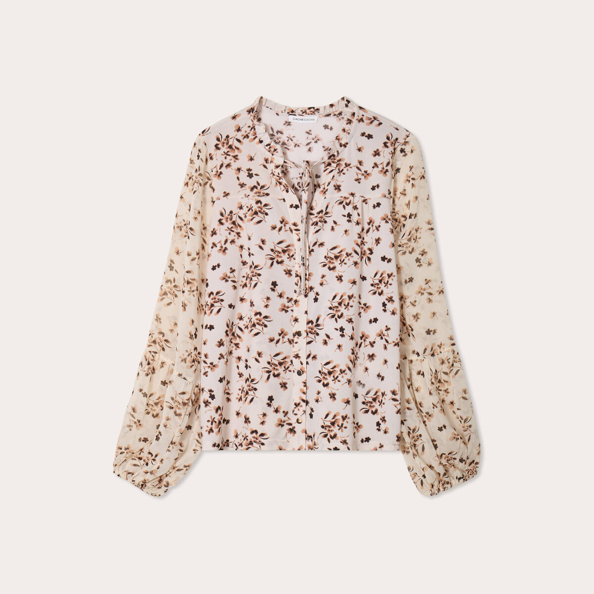 Blouse manches longues blanc femme