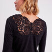 T-shirt manches longues noir femme